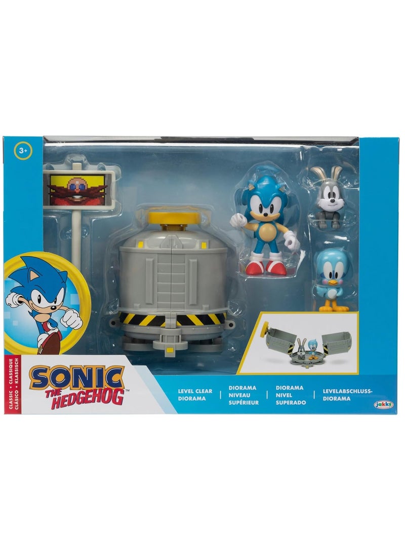 Jakks Sonic The Hedgehog 2.5 Inch Level Clear Diorama Set  - Image 1