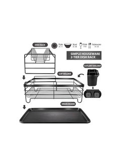 Generic Dish Rack Dish Drying Stand Dish Drainer Plate Rack Dish rake Kitchen Organizer Dish Drying Rack Countertop Large Antibacterial Kitchen Utensils Dish racks Dish Stand  - Image 3