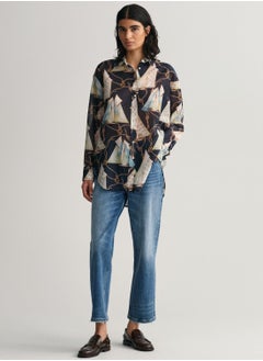 GANT Saling Print Cotton Silk Shirt  - Image 3