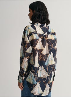 GANT Saling Print Cotton Silk Shirt  - Image 2