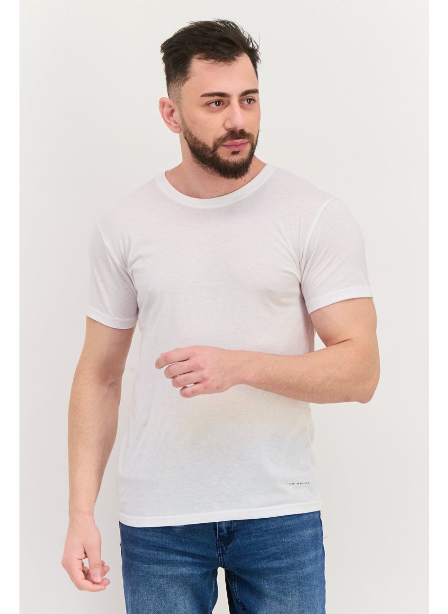 Men 4 Pack Round Neck Short Sleeve Solid T Shirt, White - pzsku/Z349EB585E965B1792F53Z/45/_/1737642549/25e5d185-204b-49c0-8de1-fb9b0b6b9360