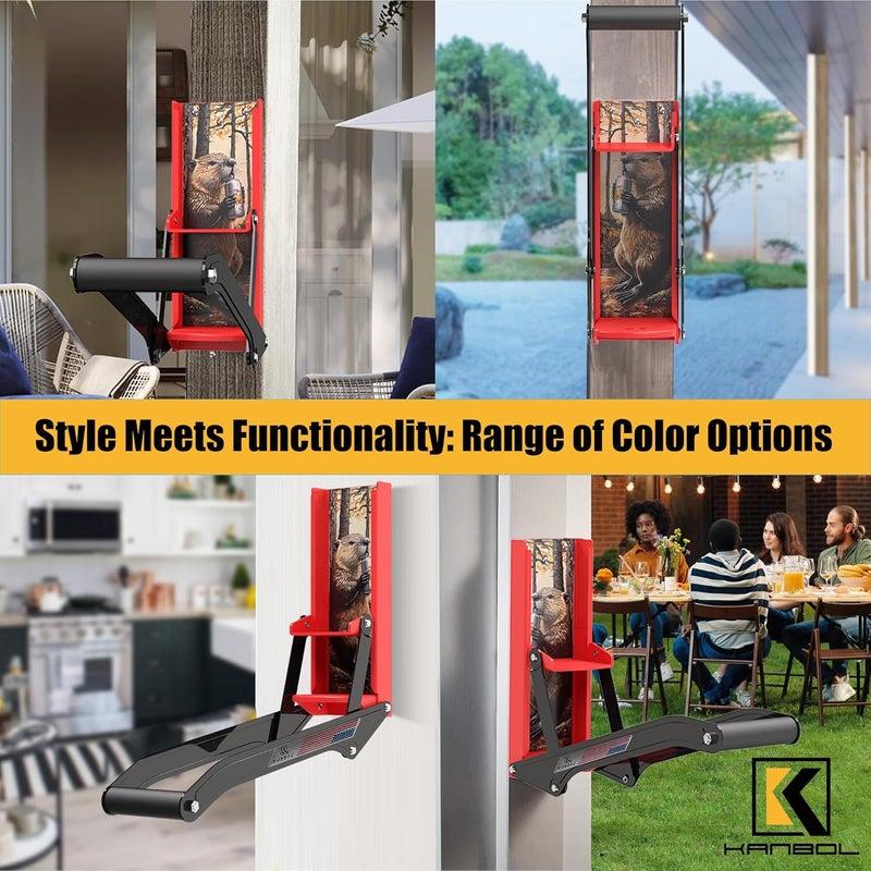 KANBOL Metal Can Crusher Wall Mounted Eco-Friendly Soda Can Smasher Crusher for Home Use - 16oz with Beaver Art Stickers and Lubricant for Smooth Operation - Can Crushers for Recycling Trash Can-U12 - Image 5