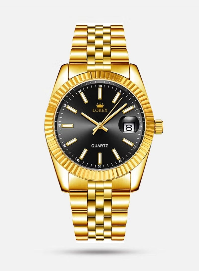 لوركس طقم ساعتين للرجل والمرأة مقاومة للماء وبتصميم عصري - Image 2