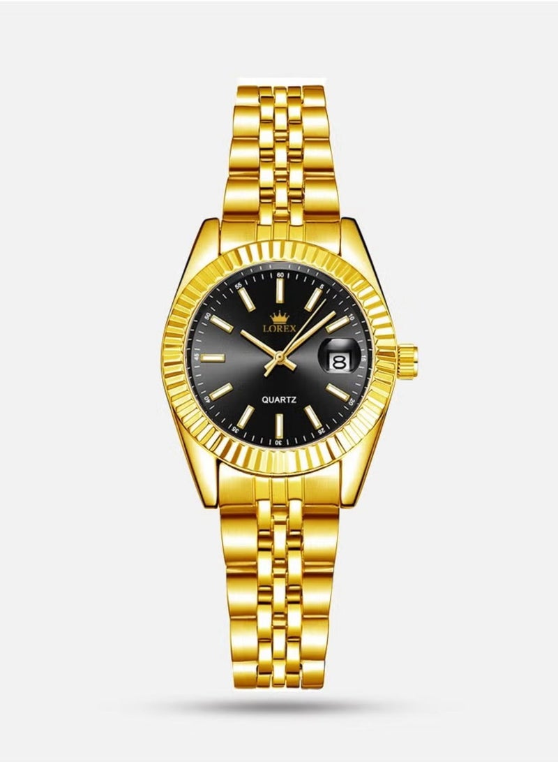 لوركس طقم ساعتين للرجل والمرأة مقاومة للماء وبتصميم عصري - Image 3