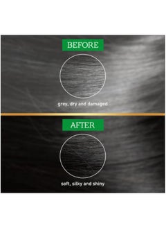 VATIKA Black henna, a natural color, bright shine, and moisturizes the hair, 6 sachets.  - Image 4