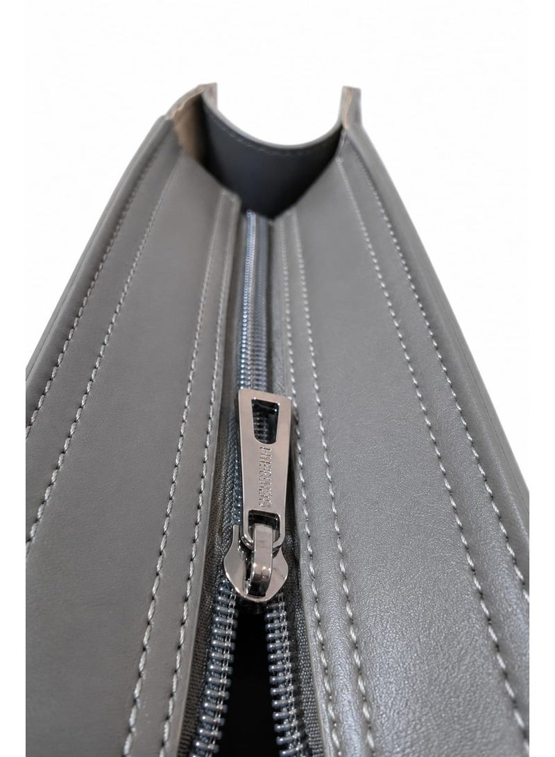 CHRISBELLA Textured Flap Shoulder Bag Set with Wallet – PU Leather Top Handle & Crossbody Strap - Image 4