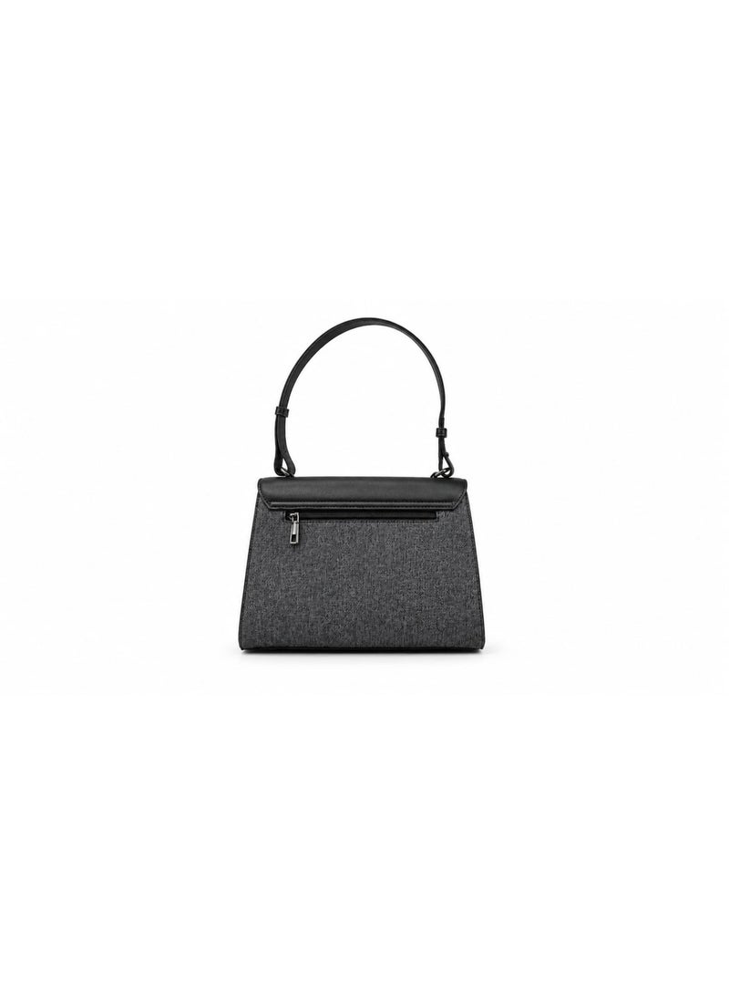 CHRISBELLA Textured Flap Shoulder Bag Set with Wallet – PU Leather Top Handle & Crossbody Strap - Image 2