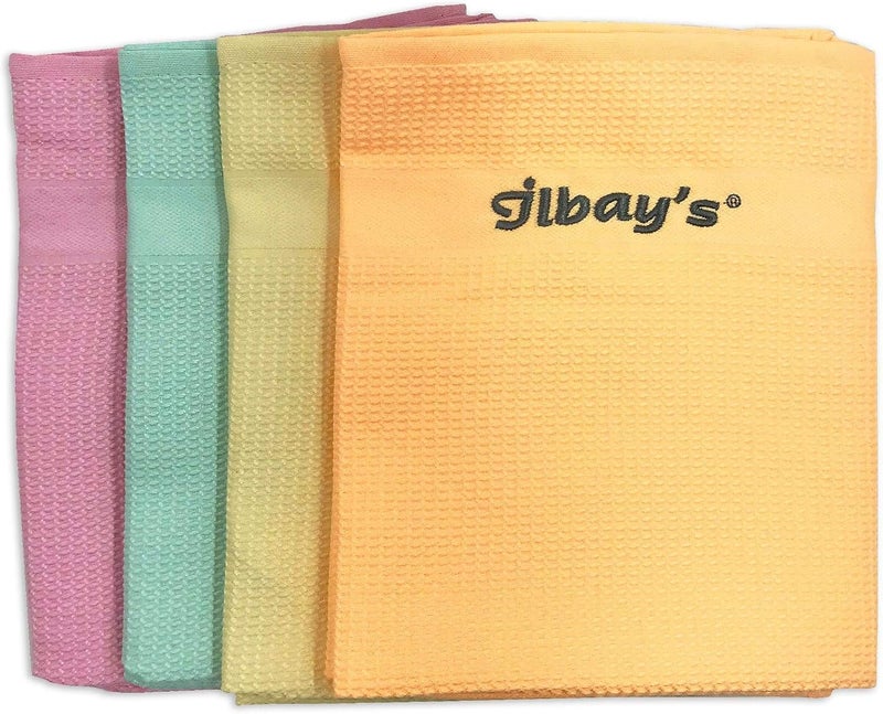 ilbay's Strong Absorbent Microfiber Cleaning Cloths - 4 Pack, 42 x 68 cm - Image 2