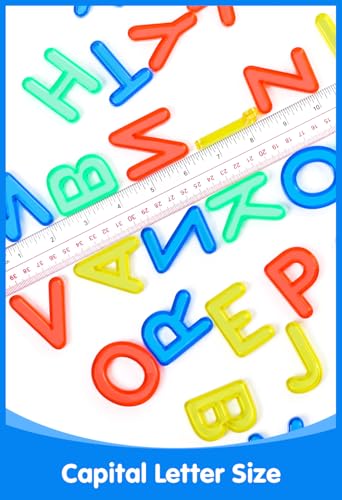 Odoorgames 52 Pcs Translucent Capital Letters Plastic Alphabet Letters for Kids Ideal for Light Table Manipulatives Educational Play Vibrant Colors for Creativity and Learning - Image 5