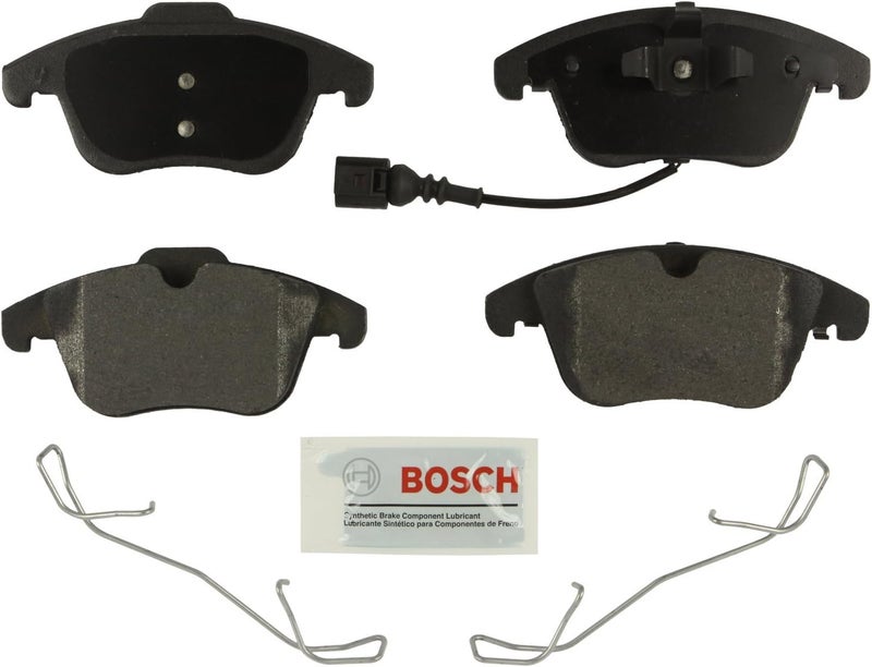BOSCH BE1375H Blue Semi-Metallic Disc Brake Pad Set With Hardware - Compatible With Select Audi Q3, Q3 Quattro; Ford Mondeo; Volkswagen Passat, Tiguan; FRONT - Image 1