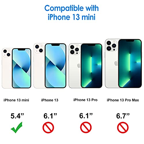 JETech Case for iPhone 13 Mini 5.4-Inch, Non-Yellowing Shockproof Phone Bumper Cover, Anti-Scratch Clear Back (Clear) - Image 2