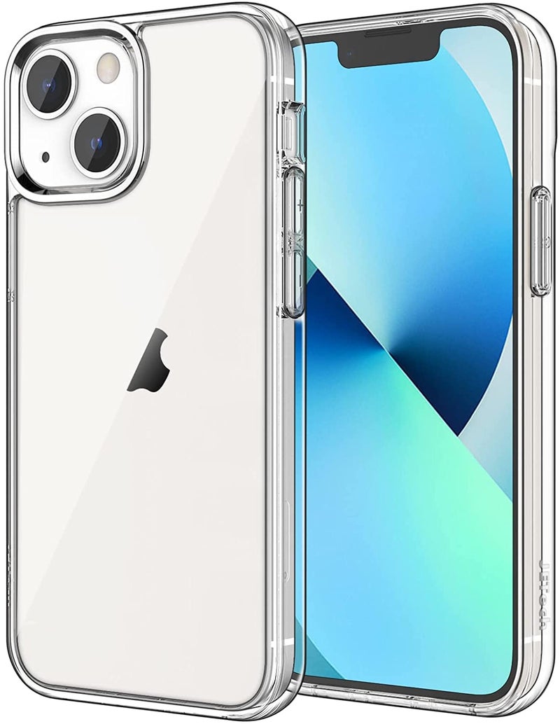 JETech Case for iPhone 13 Mini 5.4-Inch, Non-Yellowing Shockproof Phone Bumper Cover, Anti-Scratch Clear Back (Clear) - Image 1