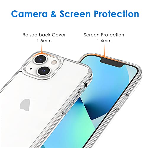 JETech Case for iPhone 13 Mini 5.4-Inch, Non-Yellowing Shockproof Phone Bumper Cover, Anti-Scratch Clear Back (Clear) - Image 5