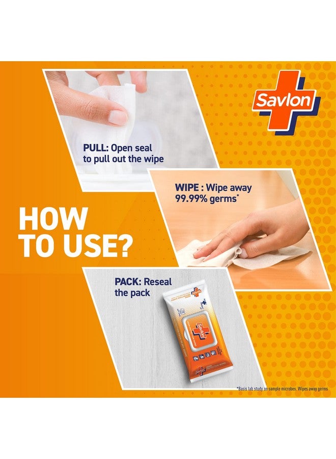 Savlon Germ Protection Multipurpose Thick & Soft Wet Wipes With Fliptop Lid - 72 Wipes Multi Purpose, Protection From 99.9% Germs - Image 3