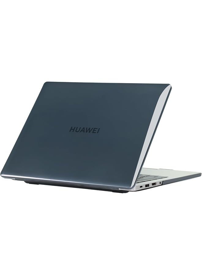 erorex Hard Shell Case Protective Snap On Cover Compatible With Huawei Matebook Plastic Hard Shell Laptop Case Cover Crystal Black For Matebook D16 2024 - Image 1