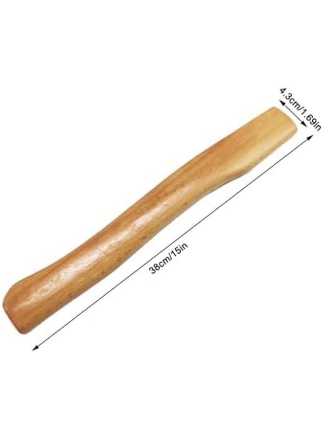 3 قطع مقبض فأس خشبي بديل 38 سم 15 بوصة لأداة فأس مطرقة 800 جرام - Image 3