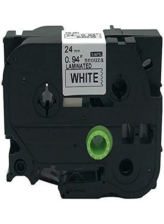 Autm Compatible for Brother TZE 251 Label Tape Cassette Black on White Tape 24mm X 8 Meters - Image 2