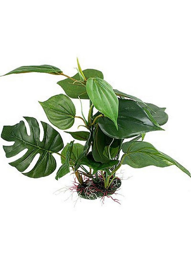 سي إن زد حوض أسماك CNZ®، نبات بلاستيكي أخضر واقعي تحت الماء، ديكور عشبي مائي (كبير، 13 بوصة) - Image 3