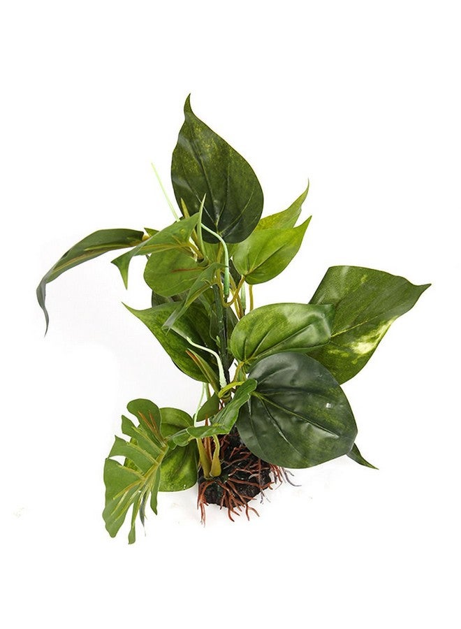 سي إن زد حوض أسماك CNZ®، نبات بلاستيكي أخضر واقعي تحت الماء، ديكور عشبي مائي (كبير، 13 بوصة) - Image 2