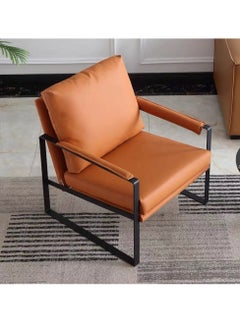 Elegant leather single chair || orange - pzsku/Z349F8C9E4C2F01B5D93AZ/45/1741006660/aa37c619-b08c-4e6f-b15a-6cf537d04898