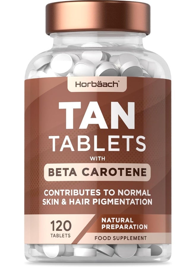 Horbäach Tanning Tablets with Beta Carotene, L-Tyrosine & Copper - Image 1