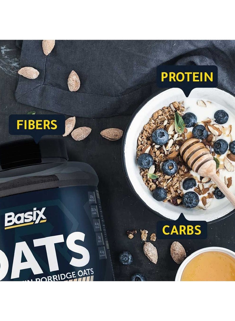 Basix Oats High Protein Porridge 3kg Banana Flavor 50 Serving - Image 3