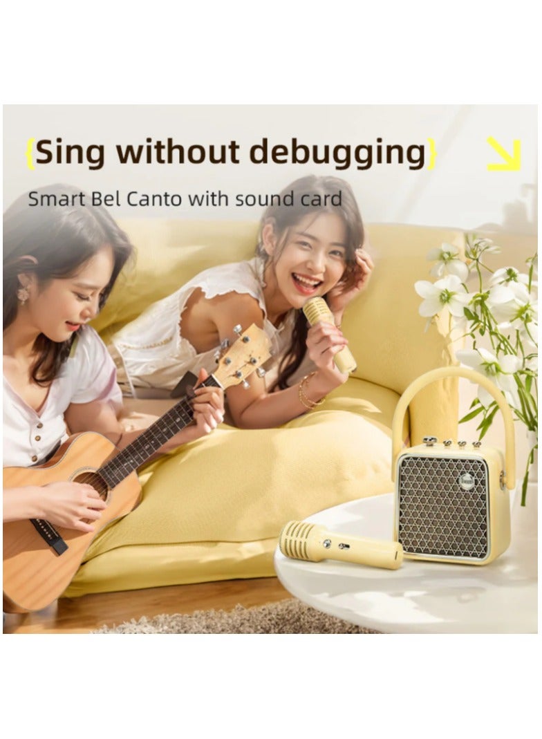 Divoom SongBird SE, Portable, Dual, Bluetooth, Microphone Speaker, Karaoke Function, High Quality Sound, Lightweight, Elegant designed Speaker, Black - Image 4