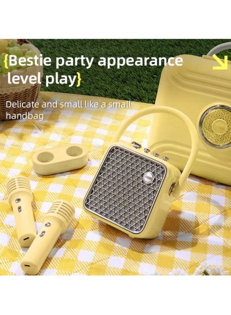 Divoom SongBird SE, Portable, Dual, Bluetooth, Microphone Speaker, Karaoke Function, High Quality Sound, Lightweight, Elegant designed Speaker, Black - Image 5