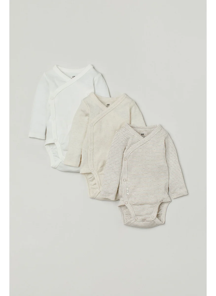 H&M 3-Pack Long-Sleeved Bodysuits