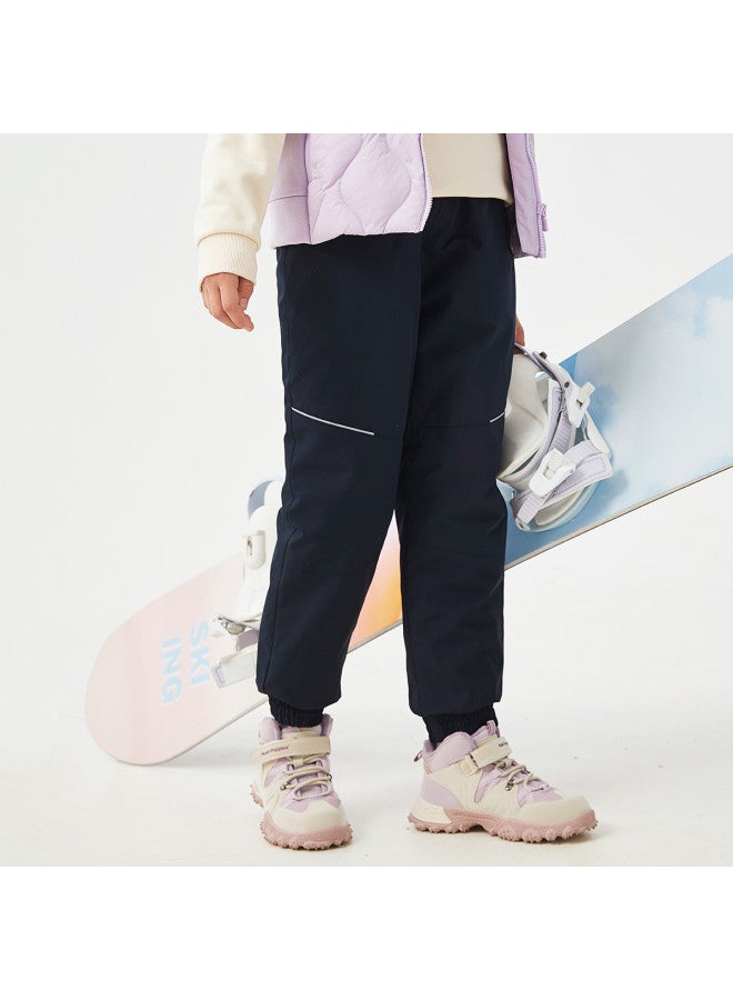 Hush Puppies Men's And Women's Children's Down Pants Autumn And Winter Skiing Hiking Running Sports Pants Casual Pants - Image 4