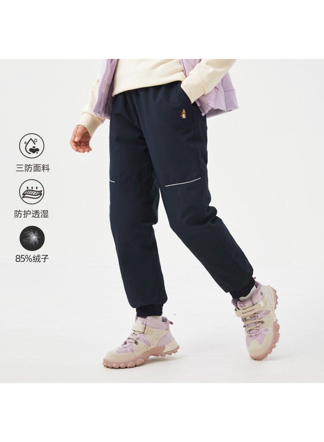 Hush Puppies Men's And Women's Children's Down Pants Autumn And Winter Skiing Hiking Running Sports Pants Casual Pants - Image 3