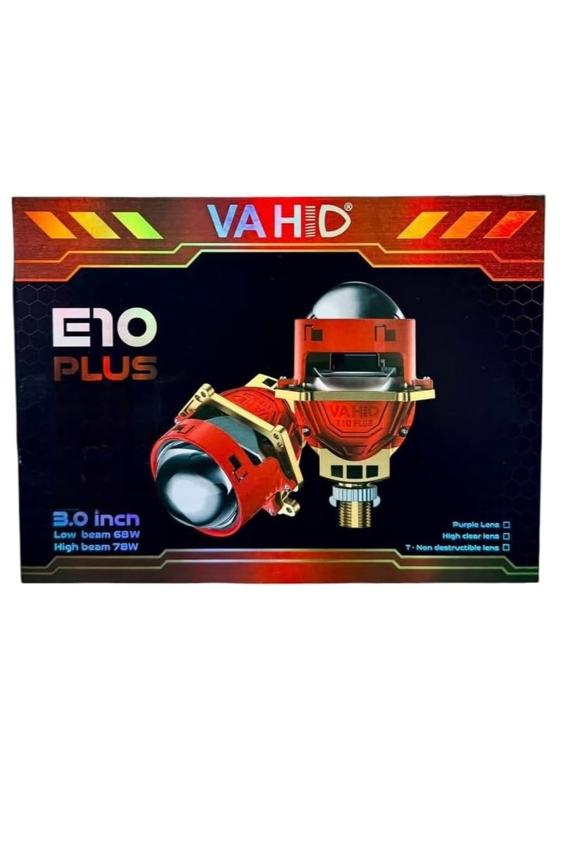 VAHID E10 Plus Hyperboloid Dual LED Projector Lens, 78W, 6500K, Array Motor Pressure LED Light Bulbs, 3 Inch Front Light Lenses, Car Lights-from MT-BEST-BUY - Image 3