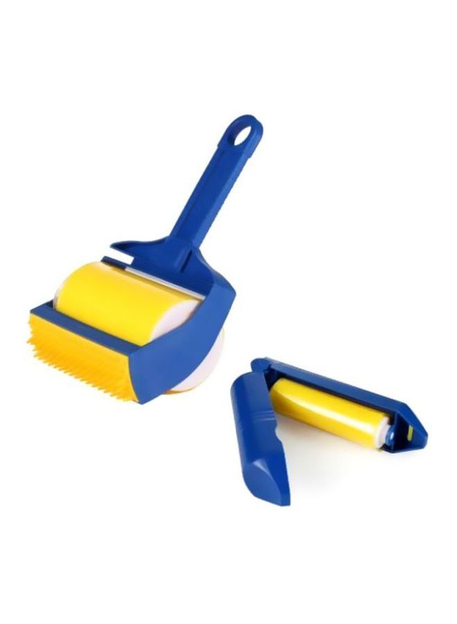 إسكدنيا فرشاة دوارة لإزالة الوبر والغبار أصفر/أزرق - Image 2