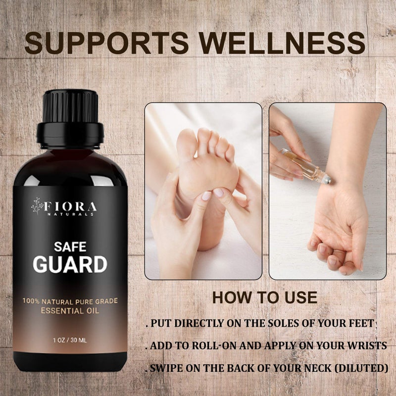 Fiora Naturals Immunity Essential Oil Blend for Health Shield Aromatherapy with Clove Cinnamon Lemon Rosemary & Eucalyptus Oil - Thieves and Robbers Safeguard Oil - Immune Support Blend - Diffuse or Apply - Image 2