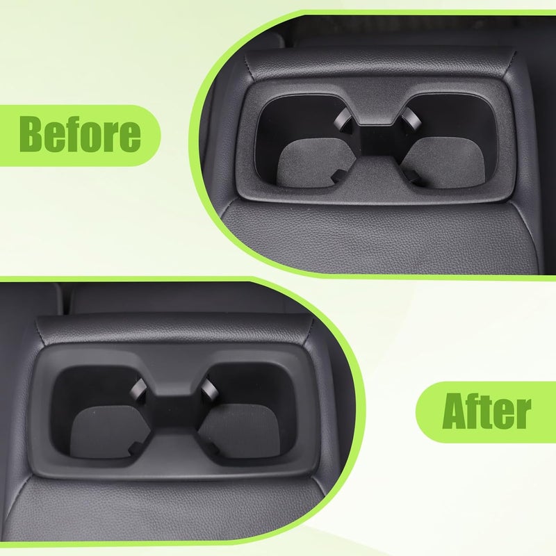 LLKUANG Car Rear Seat Cup Holder Insert for Toyota Land Cruiser Prado - Image 2