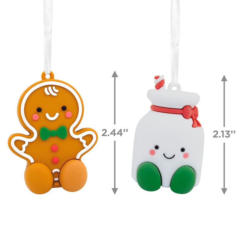 Hallmark Better Together Gingerbread and Milk Magnetic Plastic Christmas Ornaments  Set of 2 (0001HGO3026) - Image 4