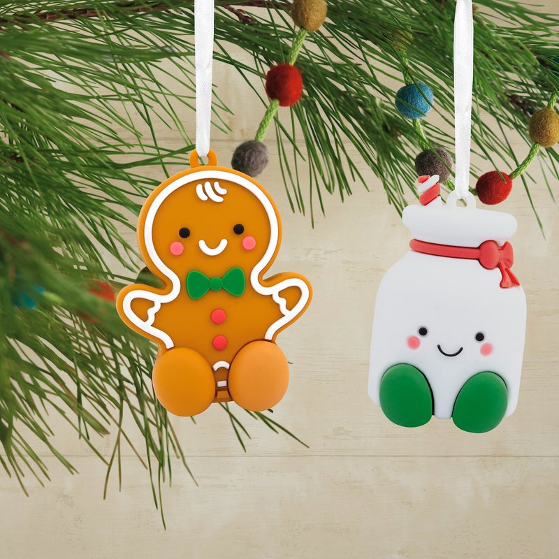 Hallmark Better Together Gingerbread and Milk Magnetic Plastic Christmas Ornaments  Set of 2 (0001HGO3026) - Image 5