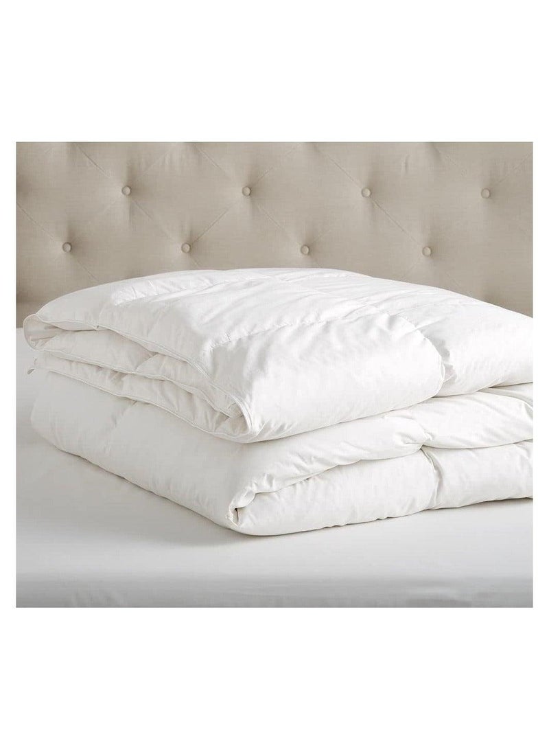 For bedroom and guest room use king size duvet cover compatible cotton-filled all season white duvet 220 x 240 cm - Image 3