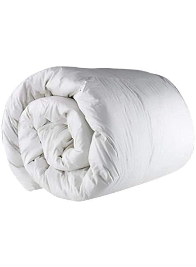 For bedroom and guest room use king size duvet cover compatible cotton-filled all season white duvet 220 x 240 cm - Image 2
