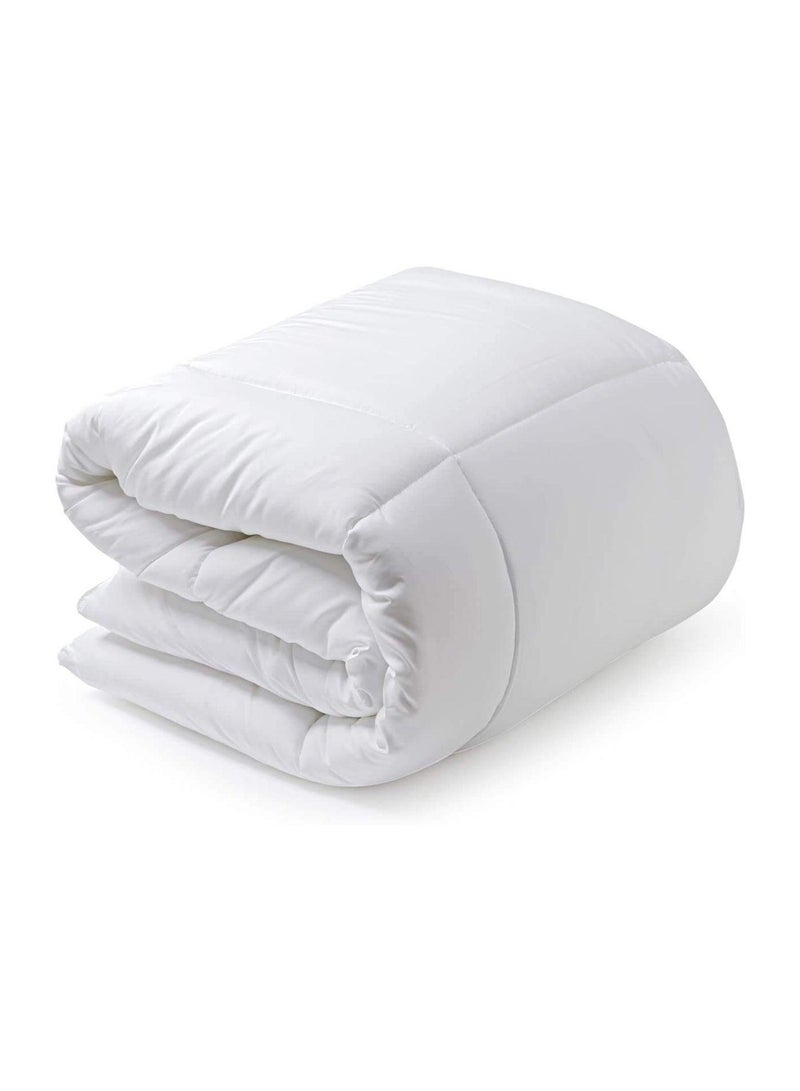 For bedroom and guest room use king size duvet cover compatible cotton-filled all season white duvet 220 x 240 cm - Image 1