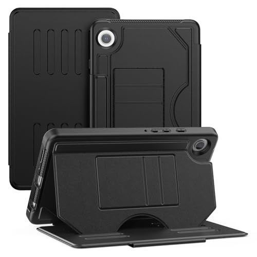 ProElite case for Samsung Galaxy Tab A9 8.7 inch Smart Magnetic Shockproof Protective Case with 5 Stable Stands for Galaxy Tab A9 8.7 inch, Black - Image 1