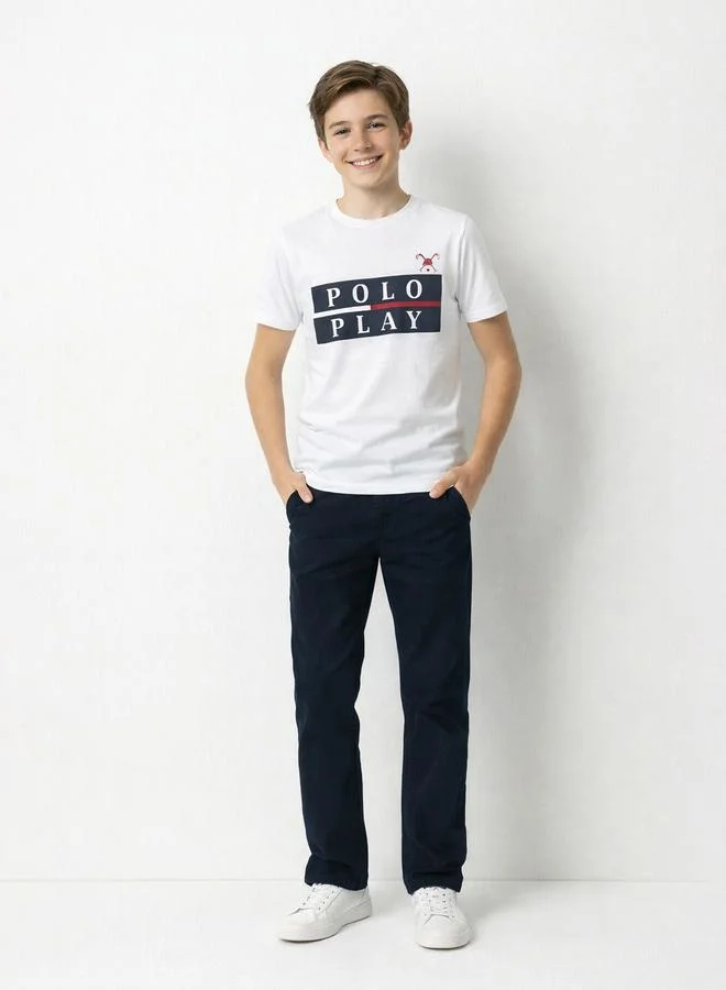 Polo Play Teen Boys Graphic Logo T-Shirt