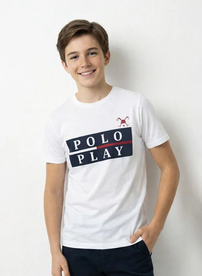 Polo Play Teen Boys Graphic Logo T-Shirt