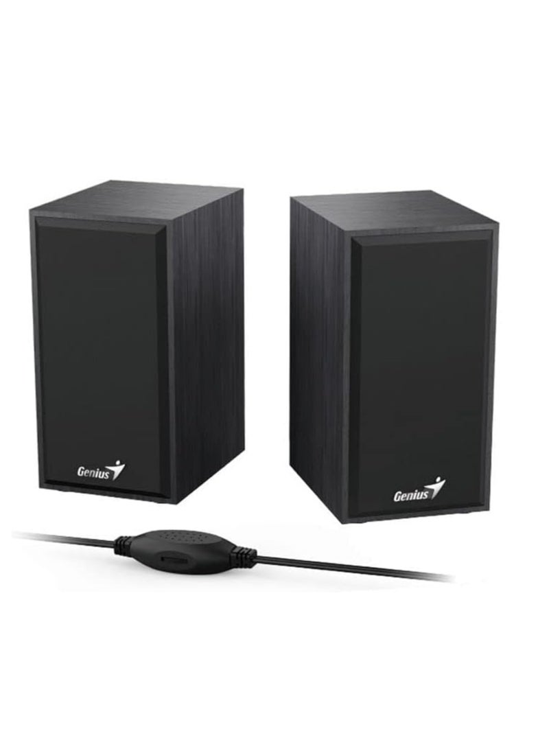 جينيس مكبر صوت Genius SP-HF 180 أسود مع USB - GP-190006 - Image 4