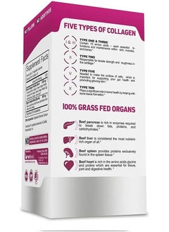Herbtonics Multi Collagen Capsules (Types 1 2 3 5 and 10) | Hydrolyzed Protein Peptide Grass fed Plus Bone Broth Type 1 2 3 5 10 Healthy Hair Skin Nails (with Organ Complex)  - Image 5