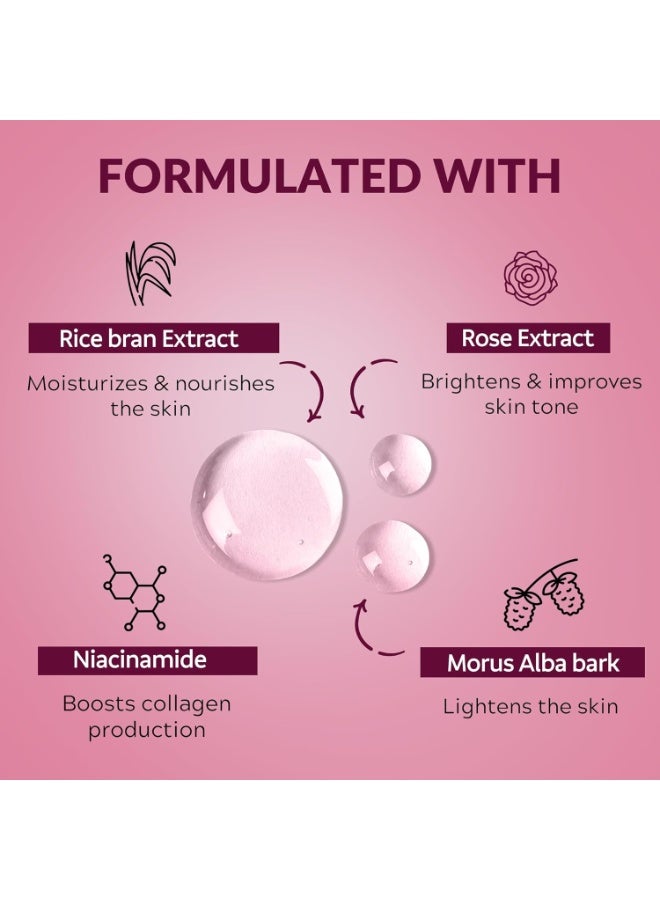 MIRABELLE Rose Facial Serum Sheet Mask | Exfoliates & Hydrates | (Pack Of 1), 25Ml - Image 2