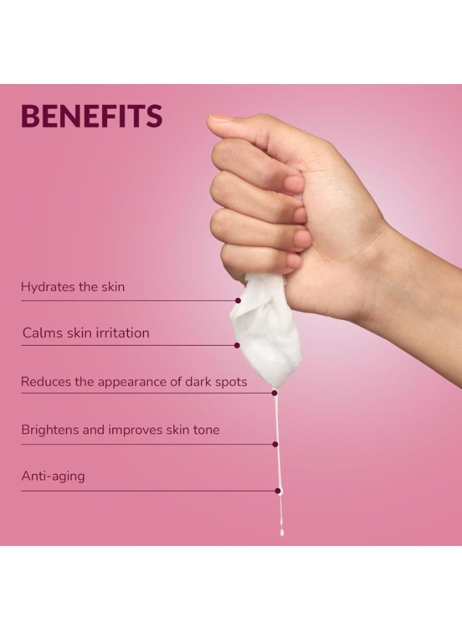 MIRABELLE Rose Facial Serum Sheet Mask | Exfoliates & Hydrates | (Pack Of 1), 25Ml - Image 4
