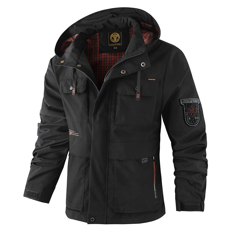 Coat Hooded Year Charge Clothes Long Sleeve Men'S Casual Jacket Parker Waterproof Jacket Outdoor 24 Men - Image 3