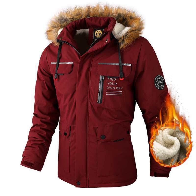 Coat Hooded Year Charge Clothes Long Sleeve Men'S Casual Jacket Parker Waterproof Jacket Outdoor 24 Men - Image 1
