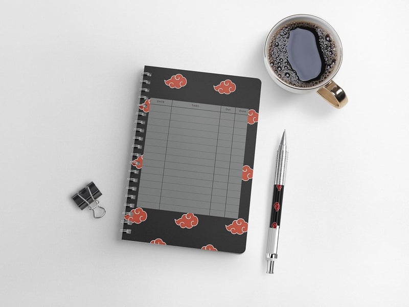 zenithink Itachi Uchiha Wiro Journal Notebook | 80 gsm Paper With 350GSM Hard Cover | Unruled | Pages - 160 | A5 Size | Wiro Binding | Versatile for School, Home & Office - Image 2